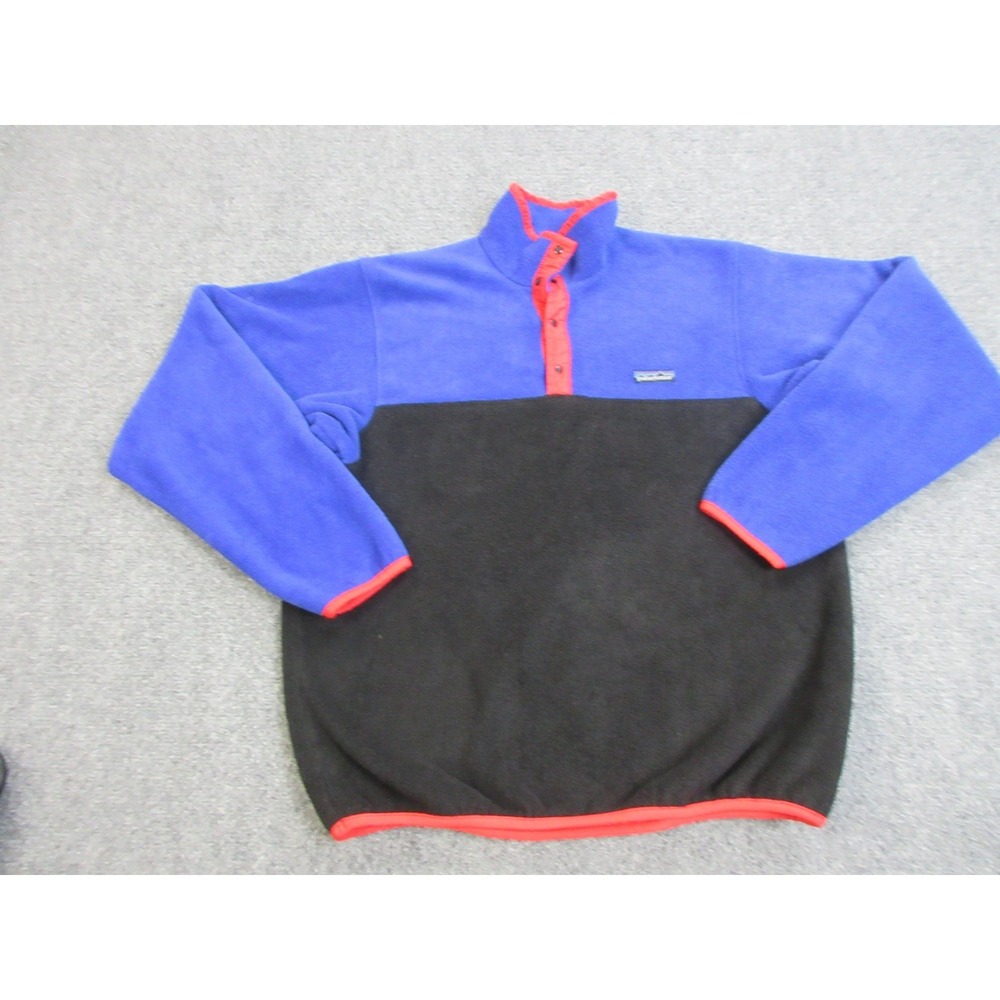 Vintage Patagonia Synchilla Snap-T Fleece Jacket Mens M Blue Black USA 90s